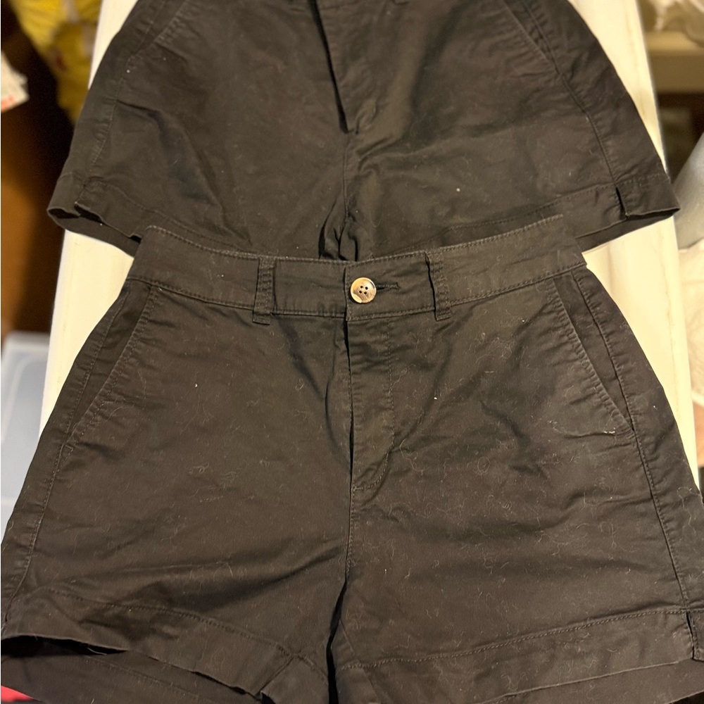 Old Navy Black Everyday High-Rise Shorts